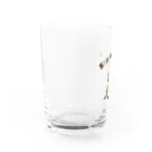 ari designのシロクマにマフラーを（チョコミントカラーVer.） Water Glass :left
