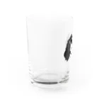 みんとちゃんと私の白黒キャバリア Water Glass :left
