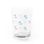 子どもの絵デザインのすあまさんちの絵 Water Glass :left