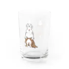 スタジオレッキスの白うさぎからオレンジうさぎに変身！（グラス） Water Glass :left