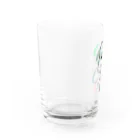 greetenの馬　カラフルラインアート　 Water Glass :left