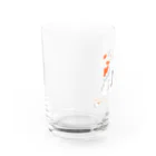 天麩羅御結びのオレンジ_グラス Water Glass :left