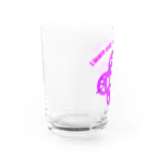 『NG （Niche・Gate）』ニッチゲート-- IN SUZURIの 吾唯足りるを知るh.t.大アーチ・英文字・紫 Water Glass :left