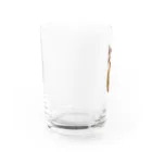 傍若無人のちゃたろうくんのすわりかたがへんなちゃたろうくん Water Glass :left