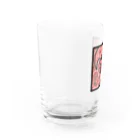 huku×2shopの目玉ペイズリー柄(赤) Water Glass :left