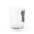 みつまめこshopのストライプ犬 Water Glass :left