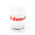 B-damaFriendオリジナルグッズのビー玉フレンド 猫&ロゴ2 Water Glass :left