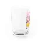 うさぎのうみちゃんねるショップのお花見うさぎ-うさぎのうみ Water Glass :left