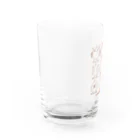 紅い羽の子 -ひよことぴよめろ-のひよこの気持ち(ブラウン) Water Glass :left