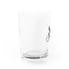 空想画学販売所の猫のロードレーサー　女子 Water Glass :left