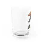 ダックス雑貨ひなたの3Dachs Water Glass :left