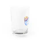 みるくあんてなしょっぷ。のみるくのロゴちゃん Water Glass :left