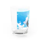 よくわかんない水色のグッズ店の凍った世界のぜろななグラス グラス左面