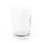 神鳴庵のクリスタルクラスター Water Glass :left