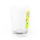 MIROKUちゃんのゆるかわゆるかわご近所ねこ集合 Water Glass :left