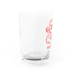 オノマトピアのペッパーミル・パフォーマンス（七味唐がらし）文字赤 Water Glass :left