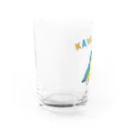 NIKORASU GOの野鳥デザイン「カワセミ」（Tシャツ・パーカー・ETC）） Water Glass :left