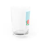 日々花々のチューリップ×ティーカップ Water Glass :left