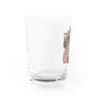 砂川うにょんの見返りたぬ Water Glass :left