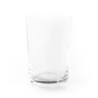 MISTER SATURDAYNIGHT BREWINGのBEER ADDICT ビールロゴ白 Water Glass :left