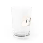 masumi maedaの寄り添う　ウサギ達 Water Glass :left