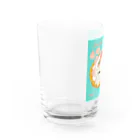 ペルシャ猫のモフの白いちごタルト Water Glass :left