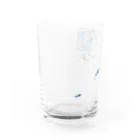 natoronの散る花、さかな Water Glass :left