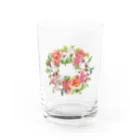 ヨモギカフェのフラワーリース Water Glass :left