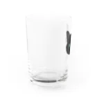 小鳥と映画館の青い瞳の黒猫 Water Glass :left