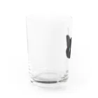 小鳥と映画館の青い瞳の黒猫 Water Glass :left