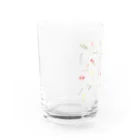 水彩イラストグッズの水彩ボタニカルフラワーデザイン Water Glass :left