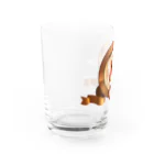 ｱ！！！ﾈｺﾁｬﾝ！！！！！！！！のらおんちゃんだ！！ Water Glass :left