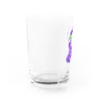 satoayaのアニマルカフェのフルーツアニマル　ブドウヒツジ Water Glass :left