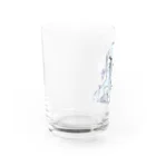 blossomの淡色青紫系女の子 Water Glass :left