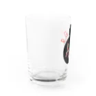 ハンドメイド髪飾り専門店・ふうりんroomのお団子ヘア　イニシャルA Water Glass :left