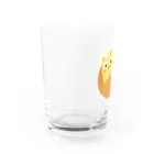 chikichickleの２匹の猫　カラーB Water Glass :left