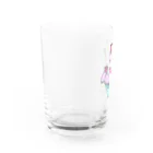 NITROMANIAのふんばりにゃん（三毛猫） Water Glass :left