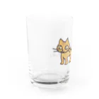 HIDEYUKIのおみせの茶トラ Water Glass :left