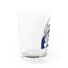 B-catのだじゃれ「マルクス」グラス（顔がドリンク色に） Water Glass :left