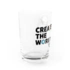 mocchi’s workshopのCREATE THE WORLD グラス左面