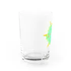 Blue_green_Fksのグリーンとオレンジのいいねグラス Water Glass :left