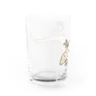 LalaHangeulのニホンヤモリさん　漢字デザイン Water Glass :left