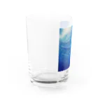 氷紋美術館の天恵〜JapanBlue〜始まりの青 Water Glass :left