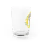 mariechan_koboの040 ウロコインコシナモン ミモザのリース Water Glass :left