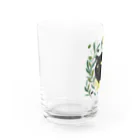 kikkutontonのオリーブ畑の黒猫ちゃん Water Glass :left