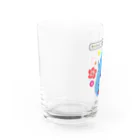 Kinkadesign うみのいきものカワイイShopの華やかボタニカルなハンドウイルカ Water Glass :left