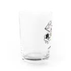 浦見のスズリのマコジュゲGAMES_黒文字ver Water Glass :left