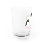 竜の工房・翔 -SUZURI SHOP-のI Love Penguins Water Glass :left