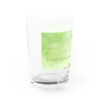 群緑の森（ぐんろくのもり）の新緑のキビタキ Water Glass :left