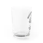 提供 tshopのヒッピーとマイクロバスのローブローアート Water Glass :left